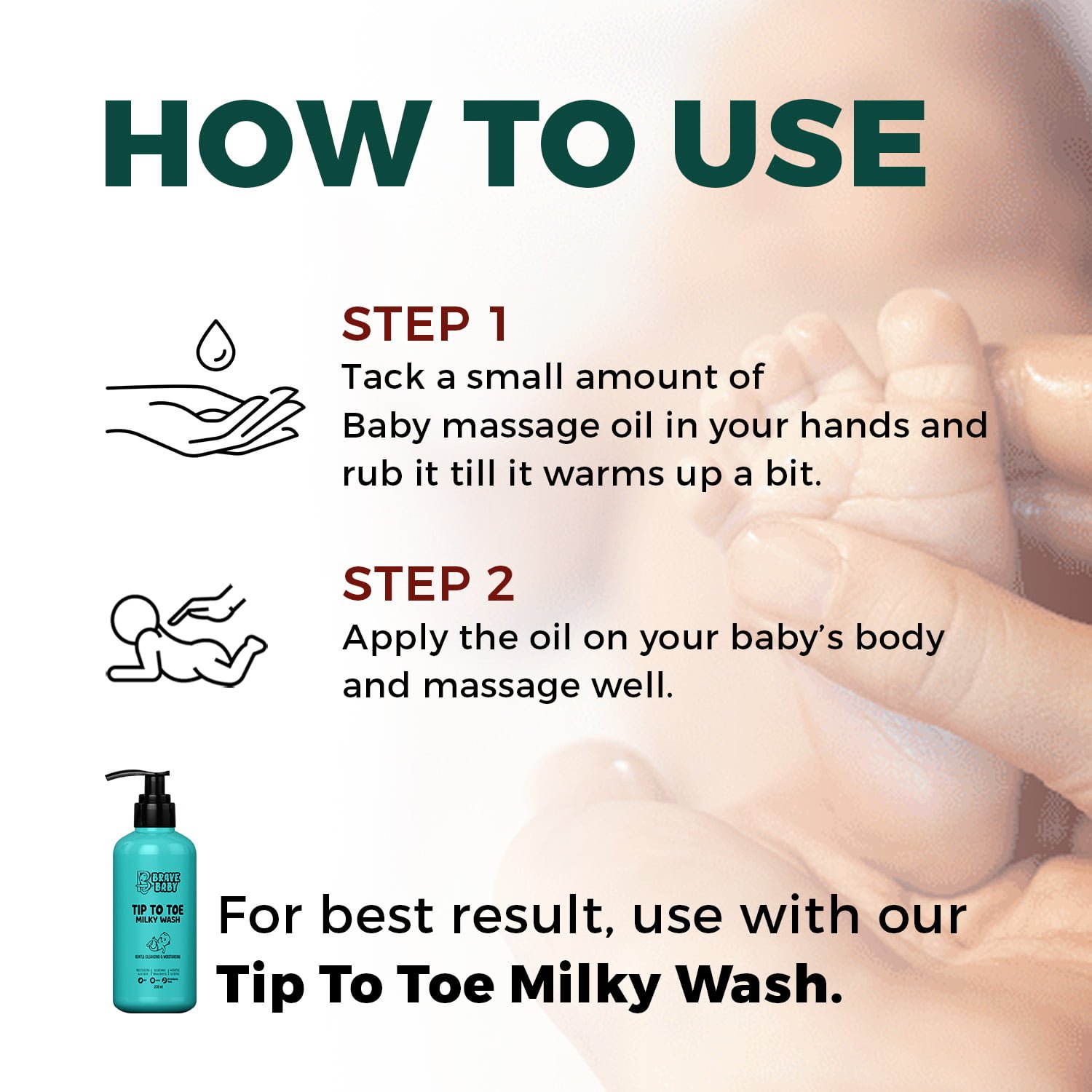 Daily Baby Massage Oil, 100 Natural, All Skin Types